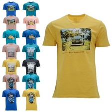 Mens Cotton Graphic T Shirts New York City Classic Print Shirt Short Printed Top