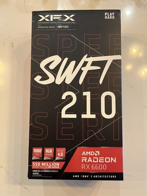 Gaming Graphics Card XFX SWFT 210 AMD Radeon RX 6600 8GB GDDR6