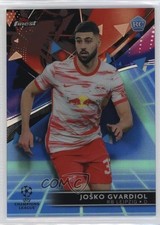 2021 Finest UCL Blue/Aqua Vapor Wave Refractor 89/99 Josko Gvardiol Joško 13c1