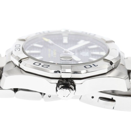 TAG HEUER Aquaracer Calibre 5 WAY2012 Blue Dial Automatic Watch Date w/ Card - Picture 6 of 7