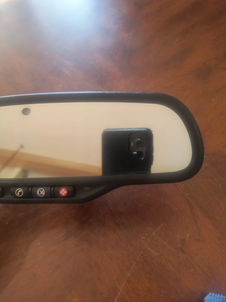 Оригинальное зеркало заднего вида с телематикой и автоматическим затемнением 04–09 Cadillac CTS STS SRX 15822997 - Изображение 3 из 4