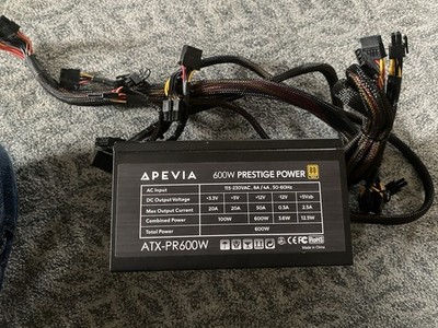 Apevia Prestige ATX-PR600W 80 Plus Gold 600W Non Modular Power Supply