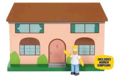 DIE Simpsons Wohnzimmer Diorama Haus Spielset von JAKKS Pacific inkl.Homer Figur