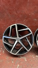 19" x4 Golf Dallas Style Alloy Wheels Gloss Black Machined VW MK5 MK6 MK7 MK8
