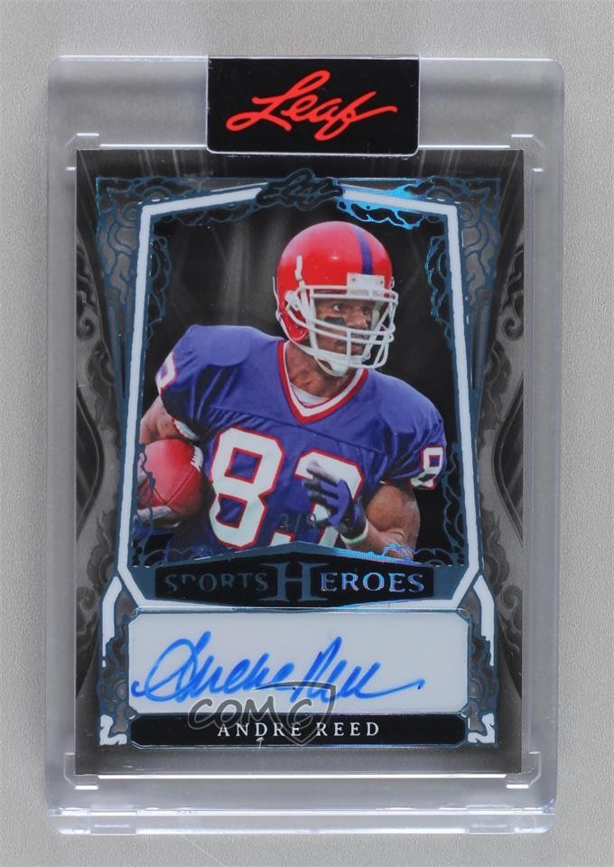 2025 Leaf Metal Sports Heroes Acetate Platinum 3/9 Andre Reed Auto HOF 8d2