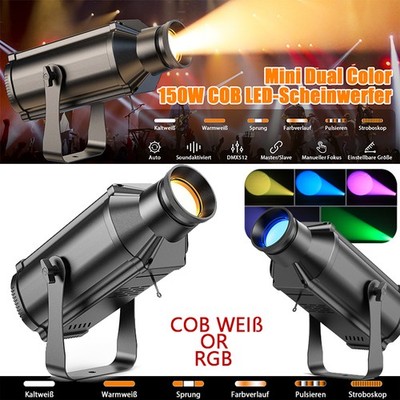 1/2/4 Stk Mini 150 W RGB COB Strahler RGB LED Strobe Licht Für Party DJ Show NEU