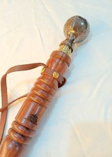 Handmade 22" Long Handle Brass Shoe Horn Round Antique Style Dressing Aid