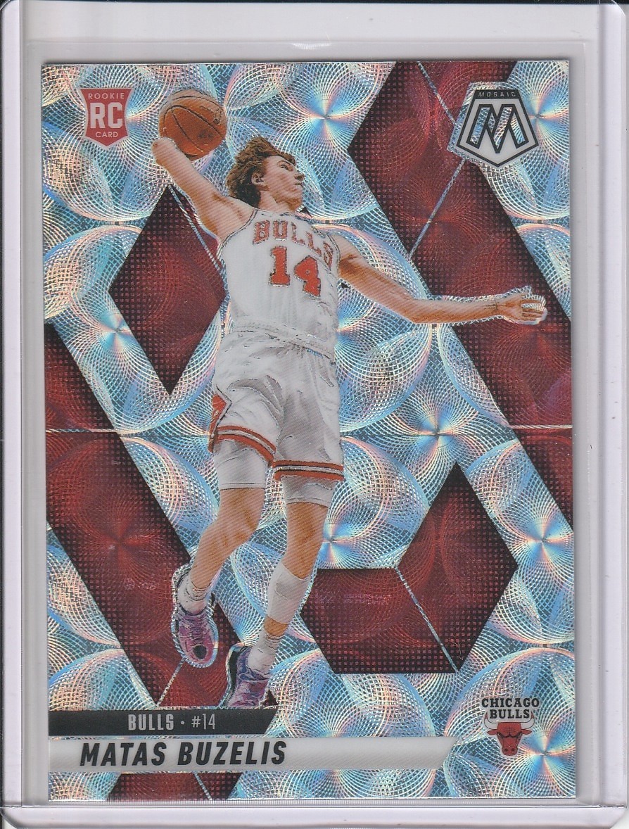 2024-25 Mosaic-Matas Buzelis #223 International Mosaic Silver Scope - Bulls RC