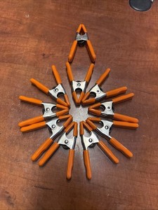 10x  Pony 3201  Heavy Duty Metal Spring Clamps 1" Inch. USA Made! Excellent