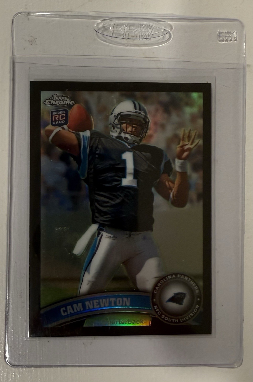 2011 Topps Chrome Rookie Cam Newton #1 Black Refractor /299 Panthers Rare