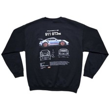 Vintage Porsche 911 GT3 RS Graphic Sweatshirt Black Crewneck Pullover Mens L