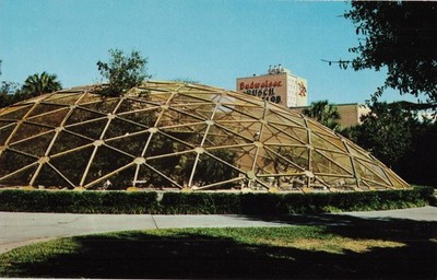 Postcard Geodesic Dome Budweiser Busch Gardens Tampa Florida c 1970