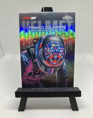 Franco Colapinto Alpine Helmet Collection Insert Refractor 2025 Topps Chrome F1