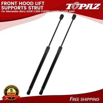 2X Front Hood Lift Supports Strut For Mercedes A208 C208 CLK320 CLK430 CLK55 AMG