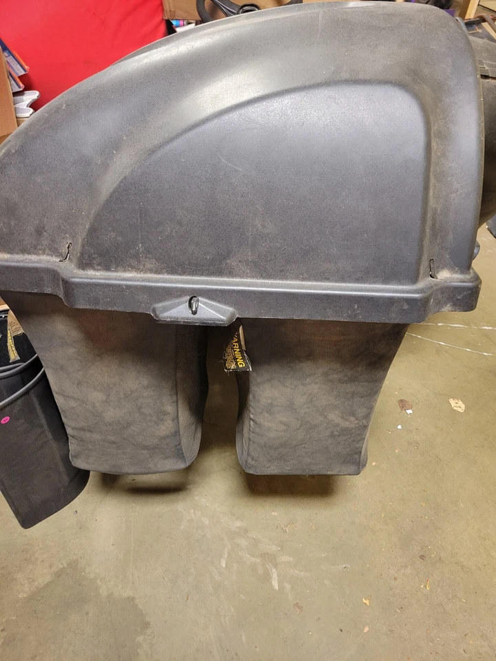 Troy-Bilt Bronco Riding mower Complete 2 Bins Bagging System Fits 42 inch Decks - Image 2 of 4