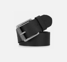 New Timberland Pro 40MM Textured Roller Buckle Belt Black Size S 30/32