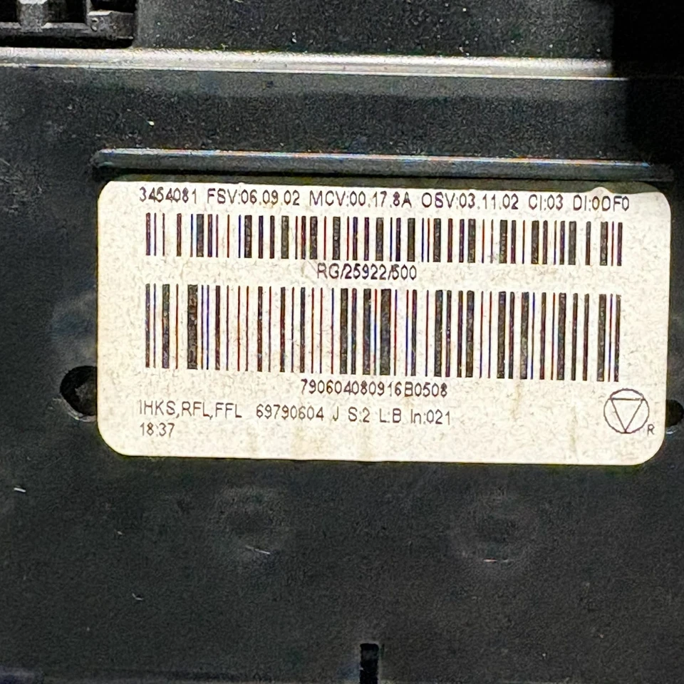 MINI CONVERTIBLE HEATER CONTROL PANEL ASSEMBLY 0068009504 - Image 4 of 4