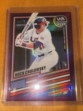 Panini 2026 Stars & Stripes Roch Cholowsky #81 Purple Prizm /199 - Collegiate