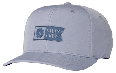 Salty Crew Apex Flexfit Hat - Grey - New