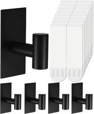 5 Pcs Towel Hooks Heavy Duty for Hanging Adhesive Wall Hooks with Removable Stri