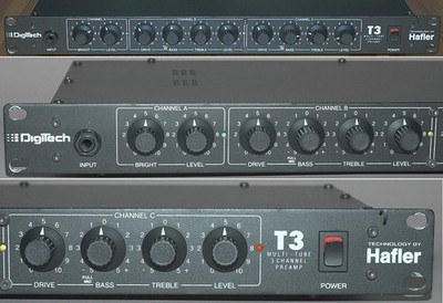 Tube-Preamp E-Gitarre 3 Kanäle Hafler T3 Röhrenvorverstärker der Spitzenklasse