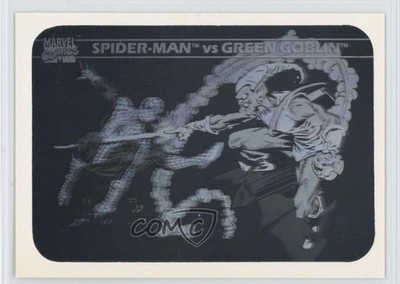 1990 Impel Marvel Universe Holograms Spider-Man vs Green Goblin #MH5 1dn7