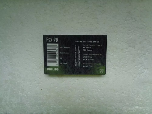 Vintage Audio Cassette PHILIPS FSX 90 * Rare From 1990 * - Photo 2/3