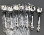Spanish Baroque by Reed & Barton sterling silver set of 8 Ice Cream Forks 5.75"