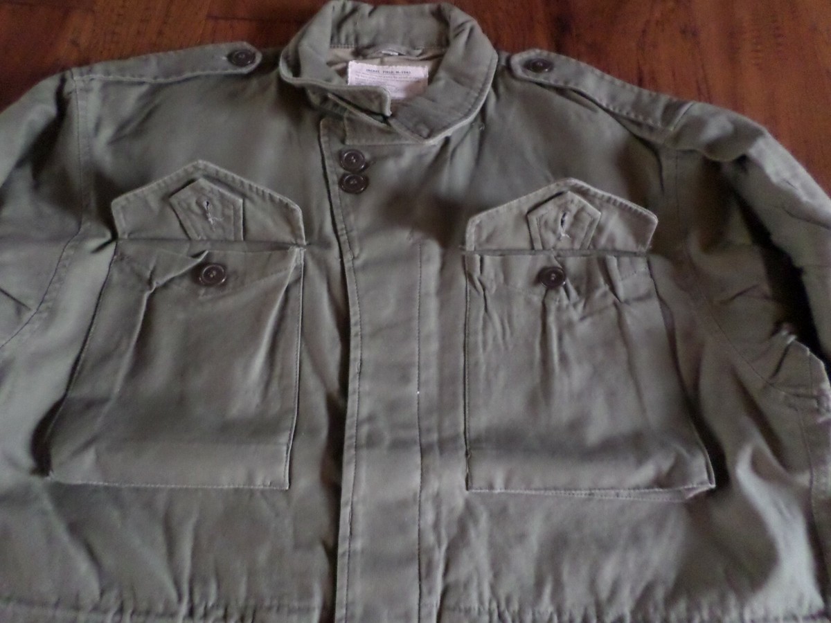 U.S MILITARY M43 FIELD JACKET M-1943 OD GREEN SIZE 50 XX LARGE