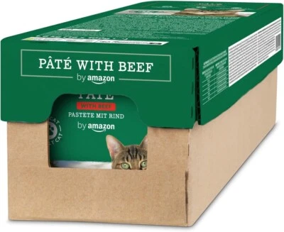 BY AMAZON Amazon Brand - Lifelong Cat Food, Paté With Beef, 100g, Pack Of 16