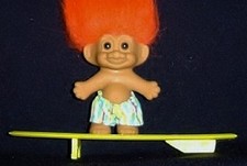 SURFBOARDER Russ Troll Doll 3" CALIFORNIA SURFER