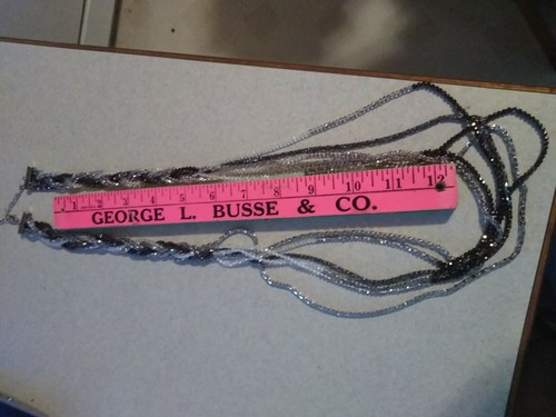 Mixed Metal Media Toursade Multiple Strand Necklace 16" - Picture 6 of 6