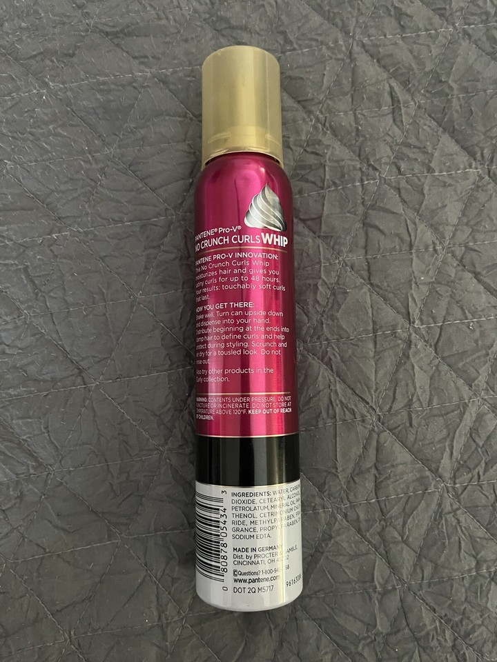 Pantene Pro-V Styling No Crunch Curls Whip 5.29 oz - 48 Hour Satiny ...