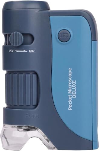 Pocket Mini Small Microscope,60x-120x Portable Handheld Microscope with 5