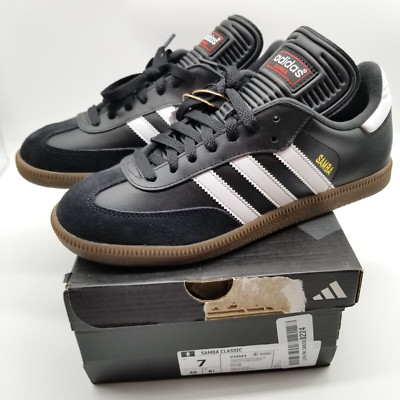 adidas Men's Samba Classic Athletic Shoes Size 7 Black Low Top Sneakers 034563