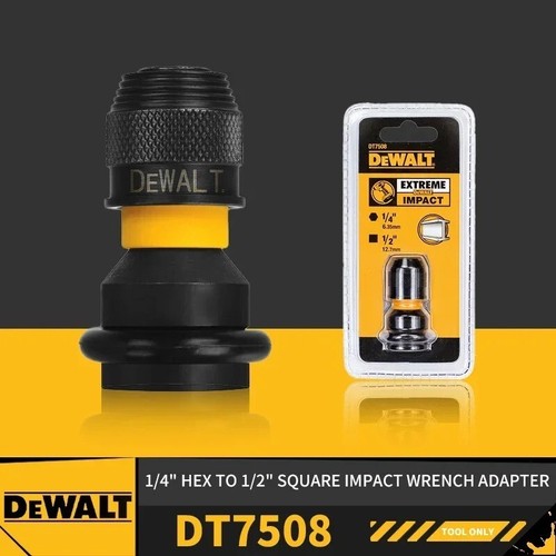 DEWALT DT7508 Impact Wrench to Driver Attachment 1/2" to 1/4" Hex Adaptor" - Picture 7 of 7