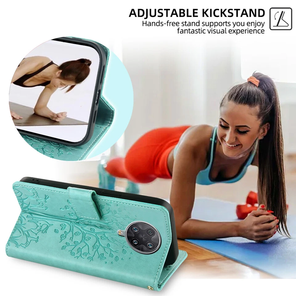 For Xiaomi 13 Ultra Redmi 10 A1 A2 Note 11 11E Pro Wallet Flip Case Stand Cover - Image 4 of 4