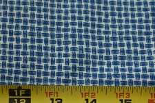 By 1/2 Yd, Vintage, Blue on Cream Quilt Cotton, Ameritex/Country Classics, B1187
