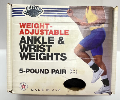 Altus Athletic Ankle & Wrist Weights Adjustable 5 Pound Pair