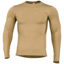 Pentagon Apollo Tac Fresh Activity Mens Shirt Base Layer Top Long Sleeve Coyote