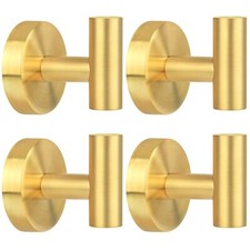 4 Pack Towel Hooks Towel Hooks for Bathroom Wall Mounted Heavy-Duty Bathroom ...