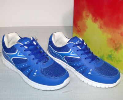 D.T New York B243443 Ultra Mesh Schuhe Super Lite Sport Sneaker 39 Blau WHT