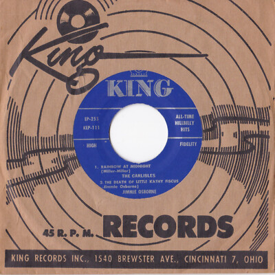 V.A. - All-Time Hillbilly Hits 7'' EP 45 US-Pressung, King Records (EP-255) 1954