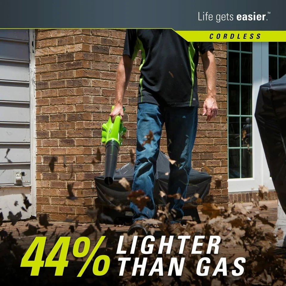 Greenworks 24V Cordless String Trimmer and Blower Combo, 2Ah Battery & Charger - Image 3 of 4