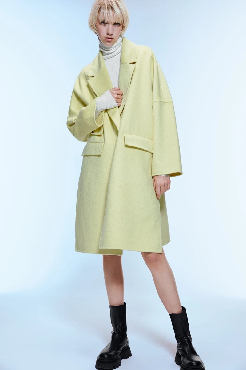 Oversized yellow coat cheap