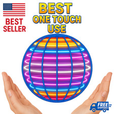 LED Flying Ball Toy   Hover Orb w/ Lights  Easy Use  USA Best Seller