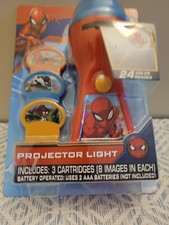 Spiderman Projector Flashlight Night Light with 3 Disks Factory Sealed