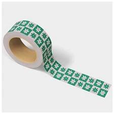 Checkered Flower Pattern Packing Tape - Cool Decorative Cute Designer Printed...