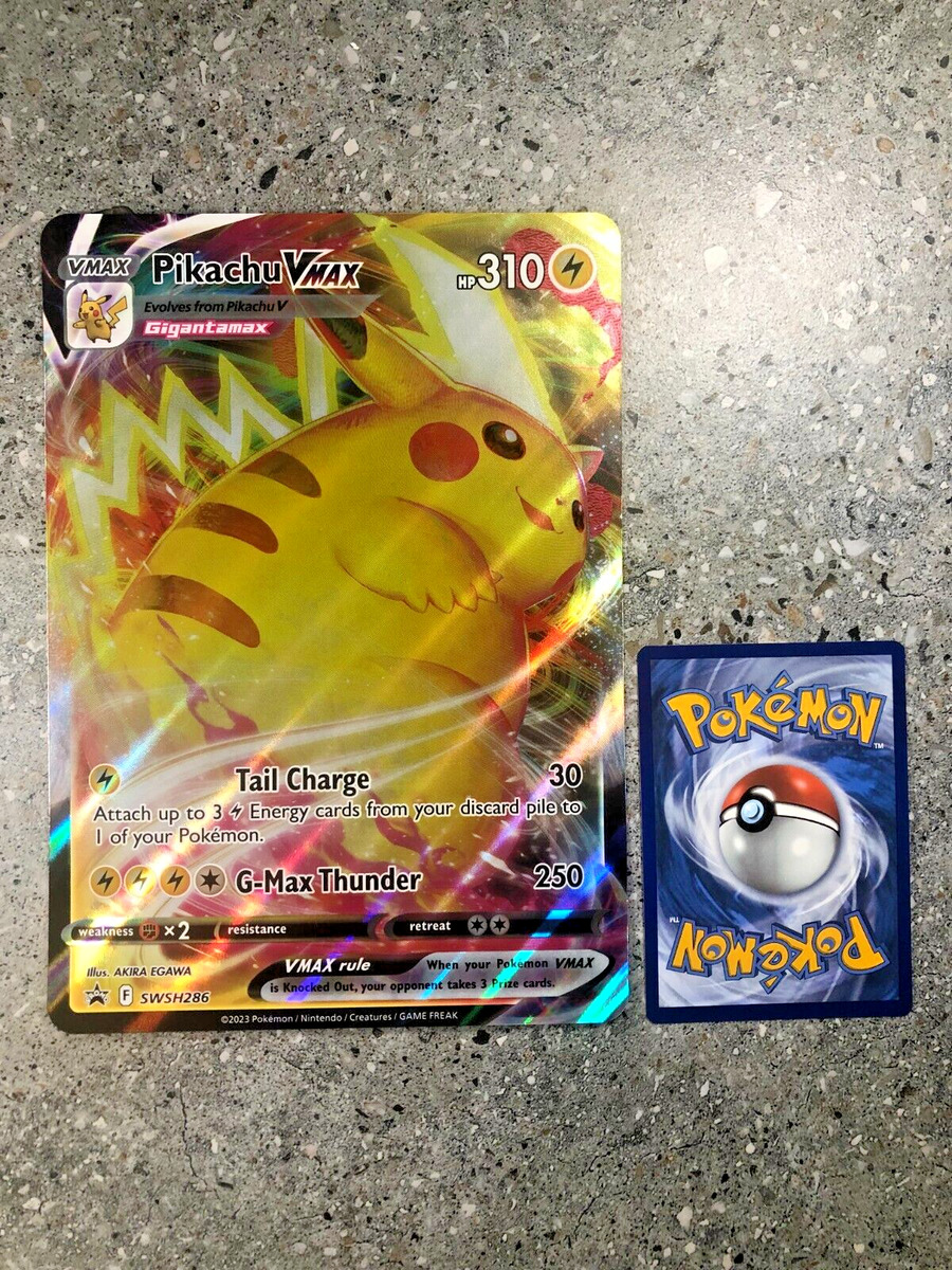 Pokemon **Jumbo** - Pikachu Vmax - SWSH286 - Oversize Card