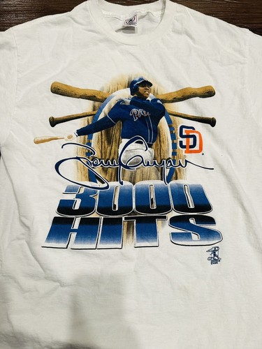 TONY GWYNN VINTAGE 3,000 HITS T SHIRT. ORIGINAL MLB LICENSED. SIZE L